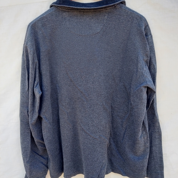 Chaps Half Zip Gray Pull Over Sweater Men's Sz XL - Picture 4 of 4